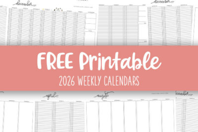 Printable 2026 Weekly Calendars Feature Image