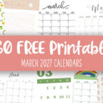 March 2027 Calendars - 160 FREE Printables