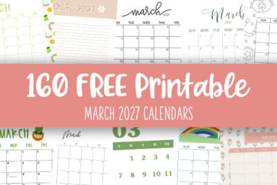 Printable March 2027 Calendars Feature Image