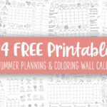 2026 Summer Planning & Coloring Wall Calendars