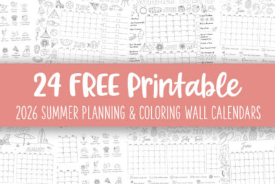 Printable 2026 Summer Planning And Coloring Wall Calendars Feature Image