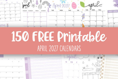 Printable April 2027 Calendars Feature Image