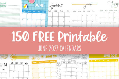 Printable June 2027 Calendars Feature Image