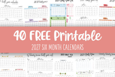 Printable 2027 Six Month Calendars Feature Image