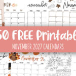 November 2027 Calendars - 150 FREE Printables