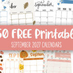 September 2027 Calendars - 150 FREE Printables