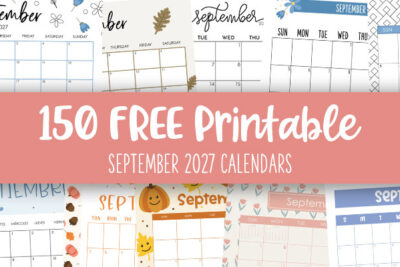 Printable September 2027 Calendars Feature Image