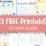 2027 Summer Calendars - 43 FREE Printables