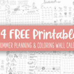 2027 Summer Planning & Coloring Wall Calendars