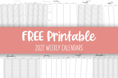 Printable 2027 Weekly Calendars Feature Image
