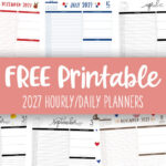 2027 Hourly/Daily Planners - All 365 Days